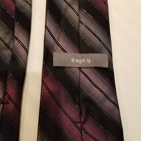 Vintage Apt. 9 silk tie 80s - Picture 4 of 5